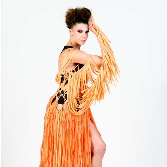 Handmade Corset Macramé Dress - Picture 3 of 17